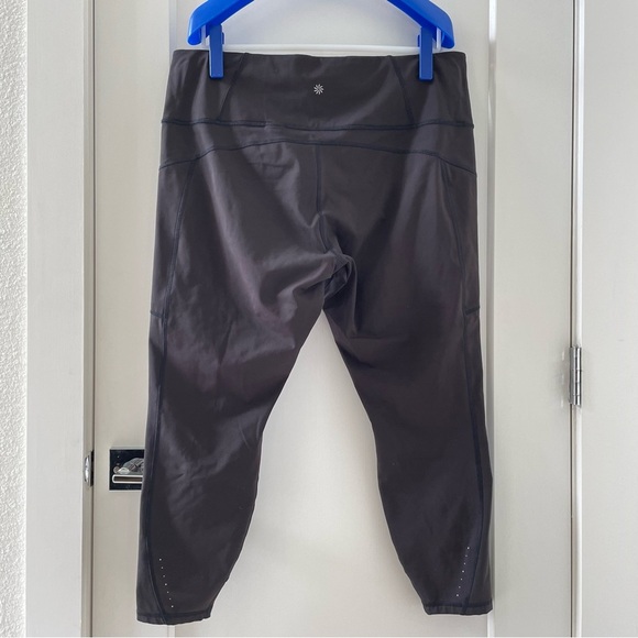 Athleta Rainier Tight Fleece Leggings Yoga Fitness Gym Pant Plus Size 2X Black - Picture 4 of 10